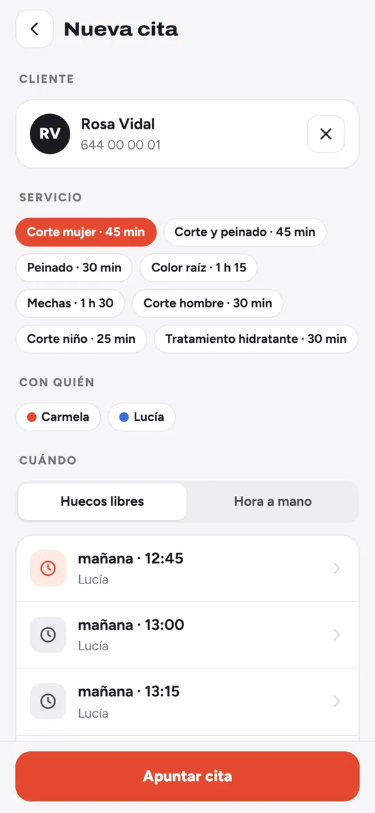 Nueva cita